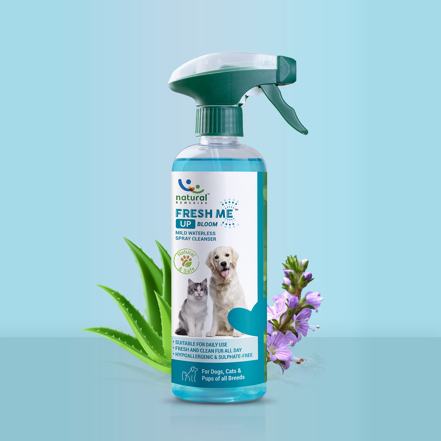 FRESH ME UP BLOOM - Waterless spray cleanser for dogs and cats