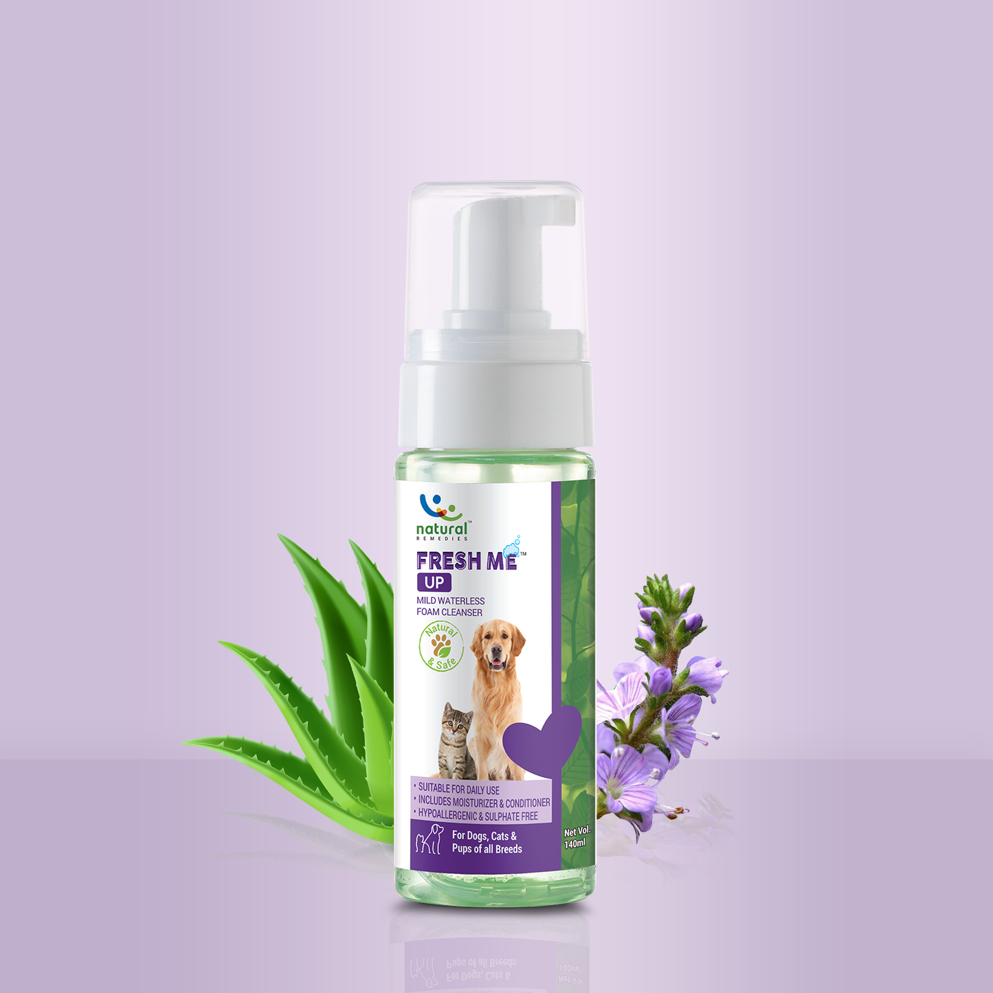 FRESH ME UP - Waterless Foam Cleanser for dogs and cats (140 ML)