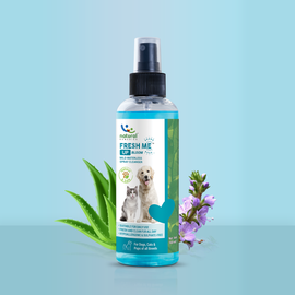 Natural Waterless Cleanser for Dogs & Cats - Fresh Me Up Bloom | Lick-Safe, Hypoallergenic & pH Balanced Dry Shampoo