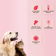 Natgut Natural Digestive Supplement for Dogs & Cats | Fast-Acting Herbal Granules for Diarrhea Relief & Gut Immunity - 30 Sachets