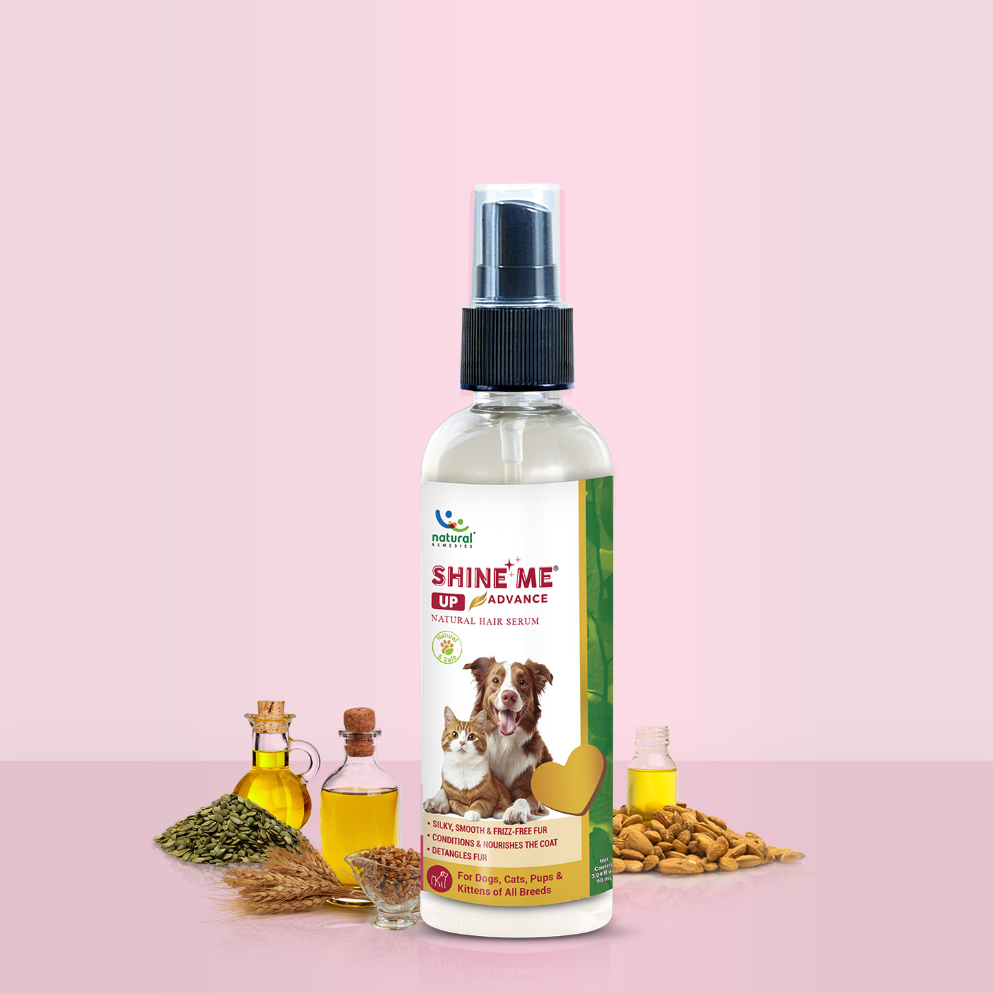 Shine Me Up Advanced | Natural Coat Serum for Dogs & Cats | Detangles & Nourishes (90ml)
