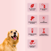 Topicure Pet Natural Wound Healing Spray for Dogs & Cats | Herbal Treatment for Cuts, Bruises, Maggot Wounds & Fungal Infections - 75ml