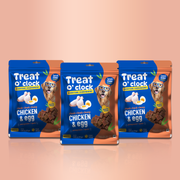 Treat O'Clock Chicken & Egg Dog Treats | Natural High-Protein Snacks for Growth & Energetic Play